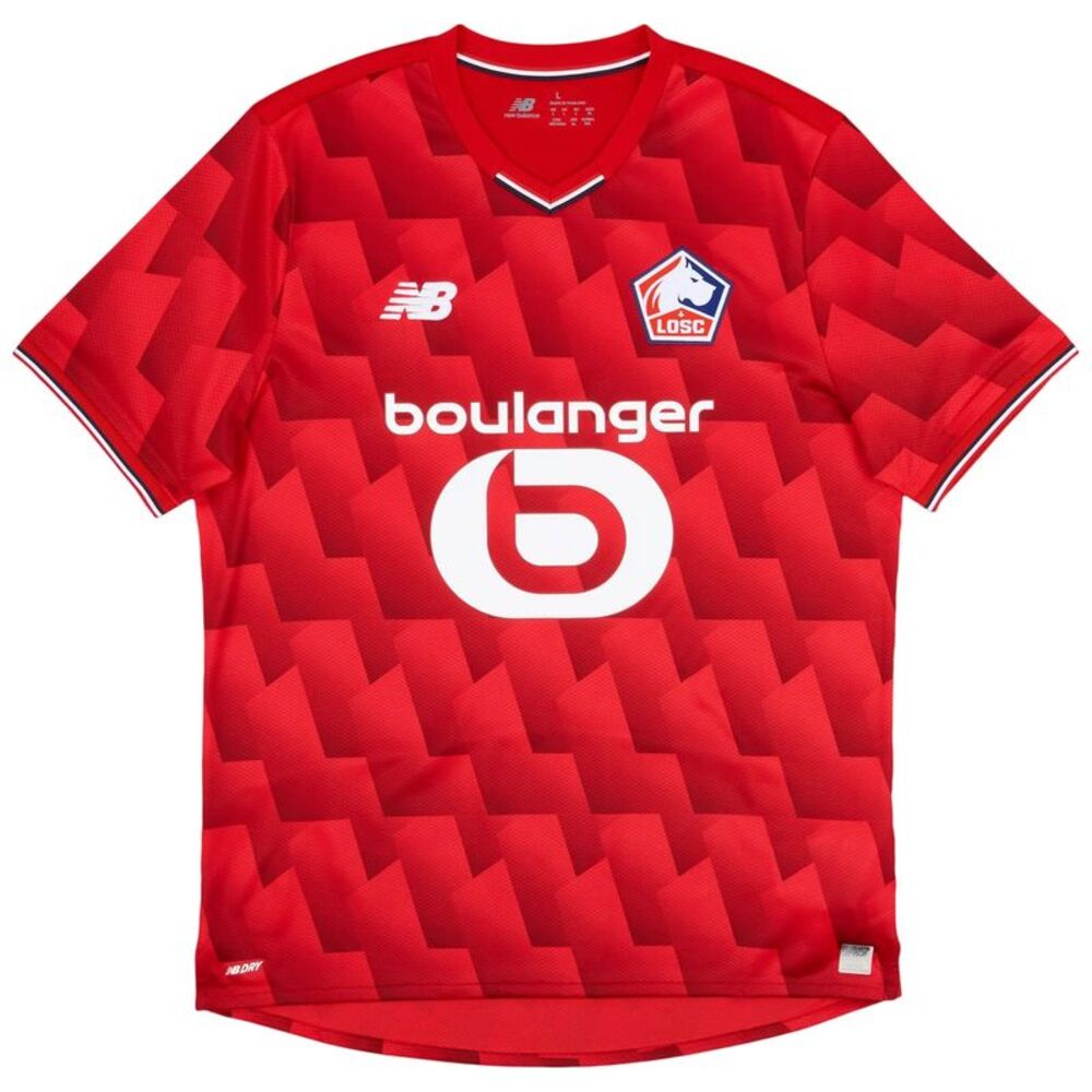 New Balance Mens Lille 25/26 Football Home Shirt / Red